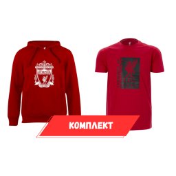 Liverpool FC Суичър червен + Liverpool FC тениска червена LFC