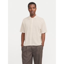 Jack & Jones Риза Tyler 12272863 Екрю Loose Fit