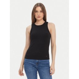 Tommy Hilfiger топ WW0WW38635 Черен Slim Fit