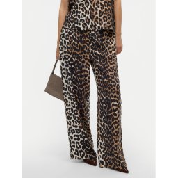 Vero Moda Текстилни панталони Josie 10303759 Кафяв Wide Leg