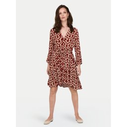 ONLY Ежедневна рокля Clemmentine 15320417 Бордо Regular Fit