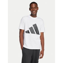 adidas Тишърт Essentials Big Logo JE8943 Бял Regular Fit