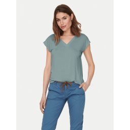 ONLY Тишърт Free 15287041 Зелен Regular Fit