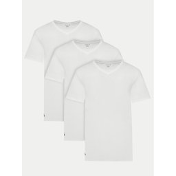 Lacoste Комплект тениски TH9008 Бял Slim Fit