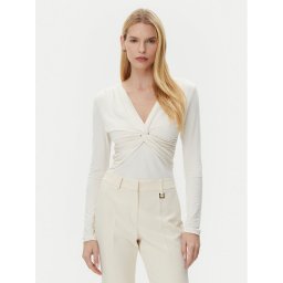 BOSS Блуза Eulori 50534546 Кремав Slim Fit