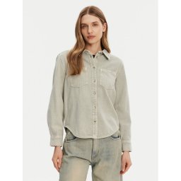 ONLY дънкова риза Silla 15338783 Зелен Slim Fit