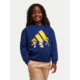 adidas Суитшърт Disney Mickey Mouse JD4550 Тъмносин Loose Fit