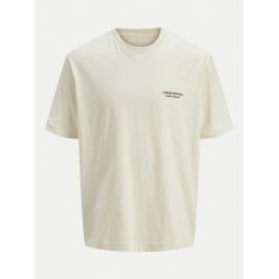 Jack & Jones Junior Тишърт 12274923 Екрю Loose Fit