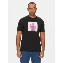 BOSS Тишърт Te_Mextour 50535079 Черен Regular Fit