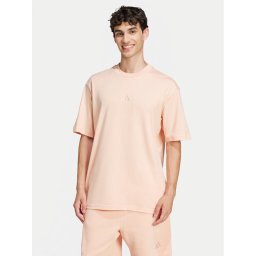 adidas Тишърт Zwide Graphic JD5828 Коралов Loose Fit