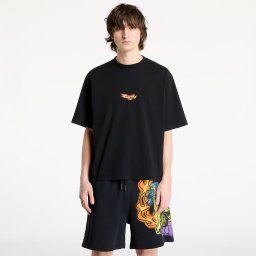 Тениска Marcelo Burlon County Flame Boxy T-Shirt Black/ Red XL