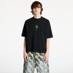 Тениска Marcelo Burlon County Goth Boxy T-Shirt Black/ Deep Green L
