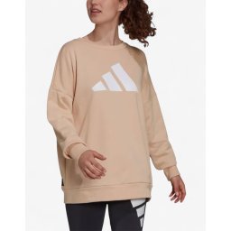 ADIDAS Sportswear Future Icons 3 Bar Crew Sweatshirt Beige