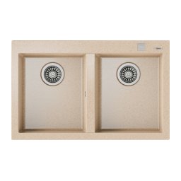 Teka ForSquare 2B 790 TG Гранитна мивка за вграждане бежова