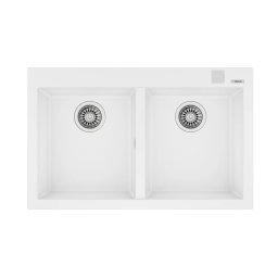 Teka ForSquare 2B 790 TG Гранитна мивка за вграждане бяла