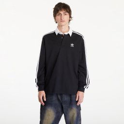 Тениска adidas Adicolor Rugby Polo Shirt Black XXL