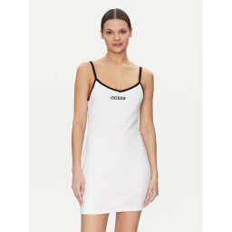 Guess Ежедневна рокля E5GK15 KCQV1 Бял Bodycon Fit