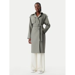 Patrizia Pepe Преходно палто 8O0169/A5J1-S701 Сив Regular Fit