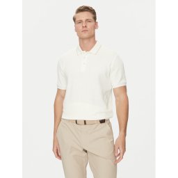 Marciano Guess Тениска с яка и копчета 5GHP08 6322A Екрю Regular Fit