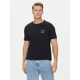 Tommy Hilfiger Тишърт Stack MW0MW38622 Тъмносин Regular Fit