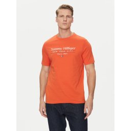 Tommy Hilfiger Тишърт Center Stack MW0MW38621 Оранжев Regular Fit