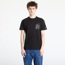 Тениска Tommy Jeans Regular Twisted Sign Tee Black XXL