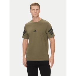 adidas Тишърт Future Icons 3-Stripes JD4876 Зелен Regular Fit