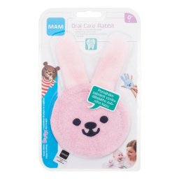 MAM Oral Care Rabbit 0m+ Pink кърпичка за почистване на устата