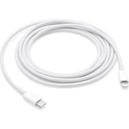 Кабел Apple USB-C/Lightning Data Cable 2m - Бял, MQGH2ZM/A