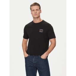 Tommy Hilfiger Тишърт Stack MW0MW38622 Черен Regular Fit