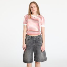 Пуловер Tommy Jeans Essential Shortsleeve Sweater Red S