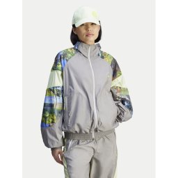 adidas by Stella McCartney Суитшърт Earth Collage JG5793 Сив Loose Fit