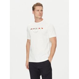 Tommy Hilfiger Тишърт Multi Flags MW0MW38616 Бял Regular Fit
