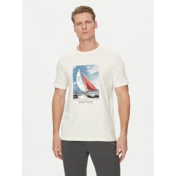 Tommy Hilfiger Тишърт Color Photo Print MW0MW38615 Бежов Regular Fit