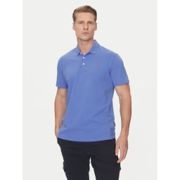 Napapijri Тениска с яка и копчета Ealis NP0A4H8B Син Regular Fit