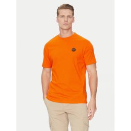 Napapijri Тишърт S-Badge NP0A4I3N Оранжев Regular Fit