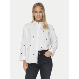 ONLY Риза 15283743 Бял Box Fit