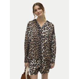 Vero Moda Риза Josie 10315150 Кафяв Oversize