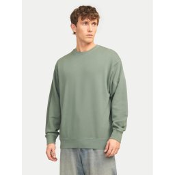 Jack & Jones Суитшърт Charge 12268273 Зелен Loose Fit