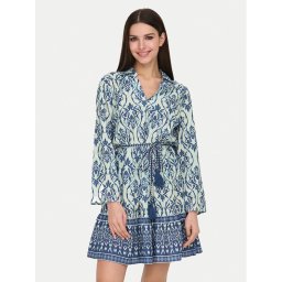JDY Рокля тип риза Anna 15325610 Син Regular Fit
