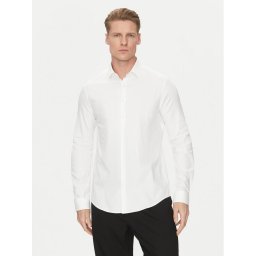 Calvin Klein Риза K10K114310 Бял Slim Fit