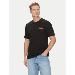 Calvin Klein Тишърт Overlay Print K10K114158 Черен Regular Fit