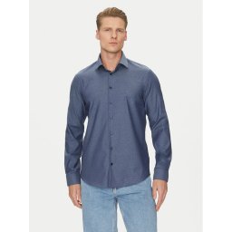 Calvin Klein Риза K10K114311 Тъмносин Regular Fit