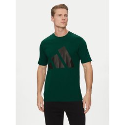 adidas Тишърт Essentials Big Logo JE8932 Зелен Regular Fit