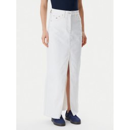 Tommy Jeans Дънкова пола Claire DW0DW20125 Екрю Regular Fit