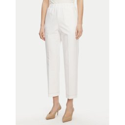 Max Mara Leisure Чино панталони 2516781047650 Бял Regular Fit