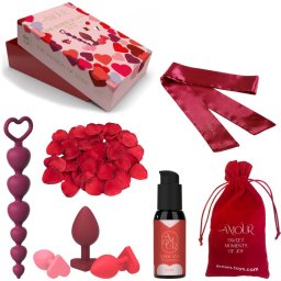 Dream Toys Amour The Passion Of Love Alluring Anal Kit комплект еротични аксесоари 8 бр.