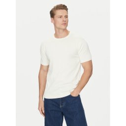 Calvin Klein Тишърт K10K114485 Екрю Regular Fit