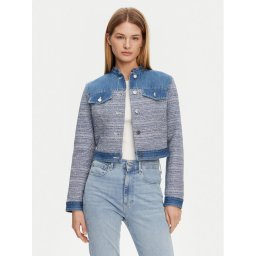 Guess Дънково яке W5GL23 WH610 Син Regular Fit