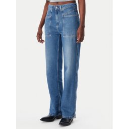 BOSS Дънки 50529919 Син Straight Fit
